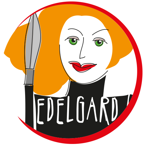 Logo von EDELGARD, eine wehrhafte Frau