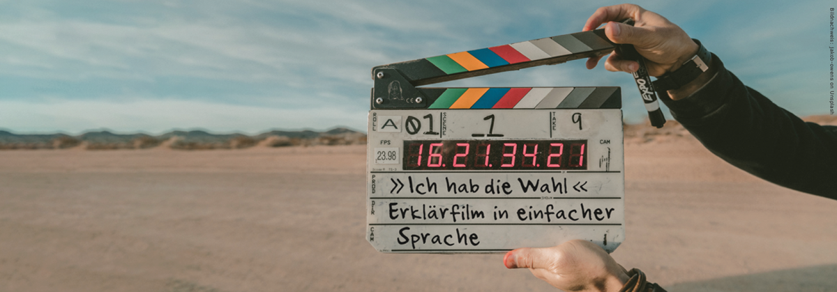 Eine Filmklappe 